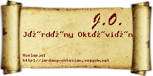 Járdány Oktávián névjegykártya